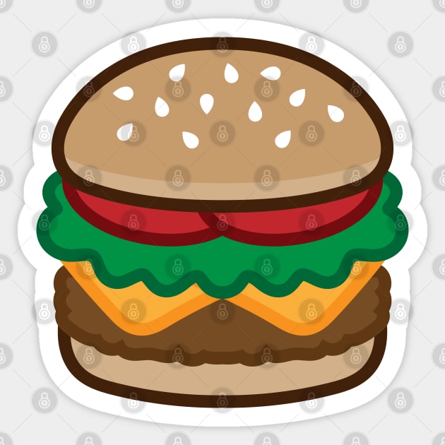 Cheeseburger Sticker by JenniferSmith